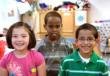 children in classroom