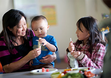 feeding young children