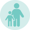 parent and child figure icon